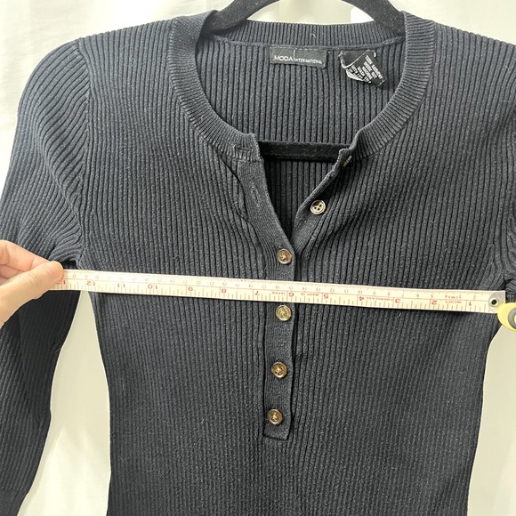 Moda International 3/4 Sleeve Sweater Dress - Picture 3 of 6